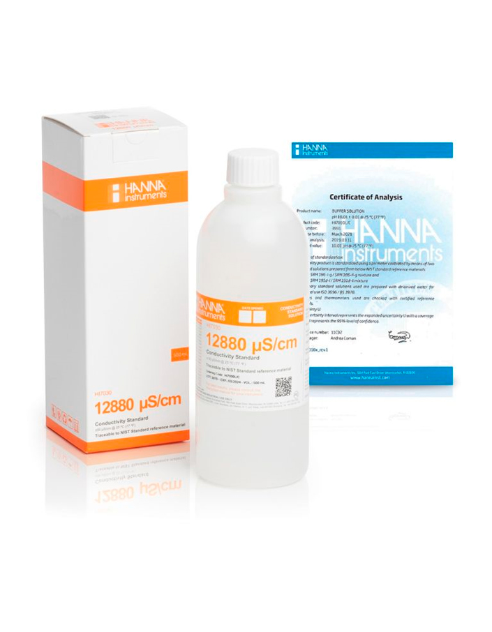 Solución estándar de conductividad 12880 µS/cm – HI7030 - Imagen 2
